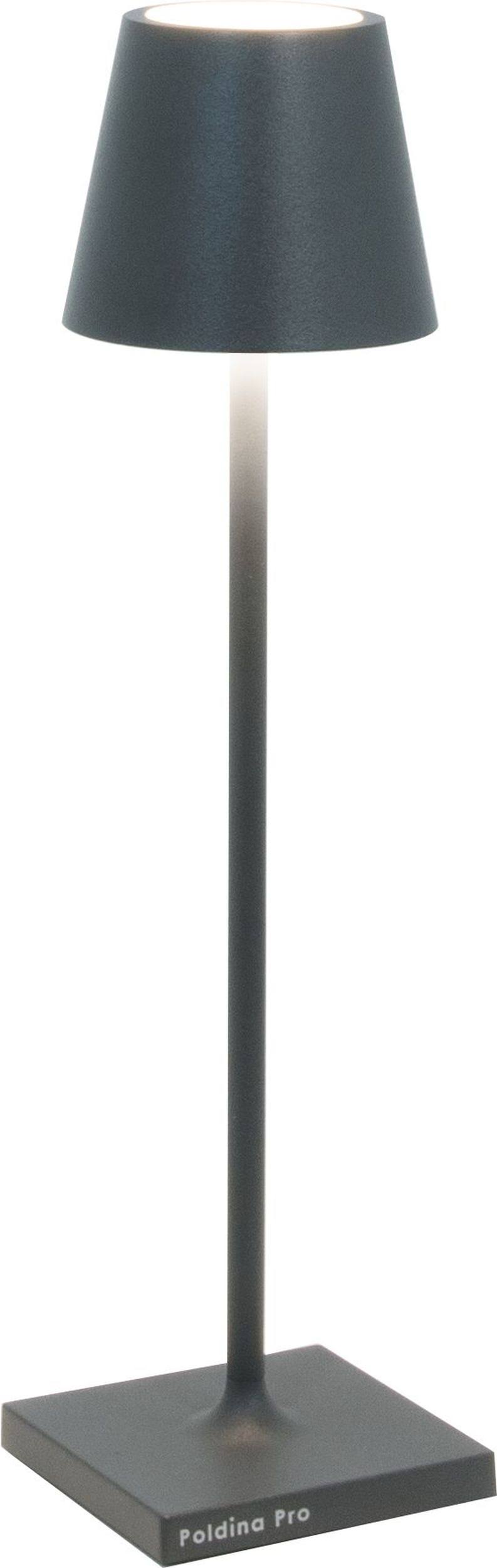 Zafferano Poldina Pro Micro Rechargeable Table Lamp - Dark Grey